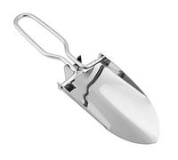 Fdit Pelle Pliante, Pelle de Camping Portable en Acier Inoxydable avec Pochette de Transport pour Le Jardinage, la Pêche, Creuser, Outil D'extérieur Pliable de 22 Cm