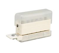 Fdit Perforatrice électrique à 3 trous avec adaptateur, robuste pour bureau et école, gris, capacité de 30 feuilles (transparent)