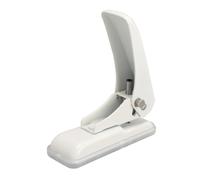 Fdit Perforatrice Manuelle à un Trou, Outil de Perforation à Noyau Métallique de 5,5 Mm pour Papier, Carte, Cuir, Plastique, Conception Ergonomique Compacte pour les Projets (WHITE)