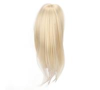Fdit Perruque de Cheveux de Poupée 1/6, Cheveux Longs Dorés avec Frange pour Poupées de 15,5 à 17 Cm, en Soie Haute Température, Volume Complet, Brillant, Robuste