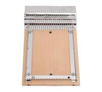 Fdit Petite Machine à Tisser, Outil de Tricot Fait à la Main en Bois en Acier Inoxydable, Kit de Projet de Bricolage pour Réparer des Vêtements et Fabriquer des Couvertures