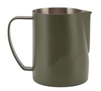 Fdit Pichet à Mousse de Lait, Tasse à café à Pointe de Bec de Faucon en Acier Inoxydable 304 avec Bec Verseur Professionnel Latte Art, pour Home Cafe Barista 600 Ml (Vert OD)