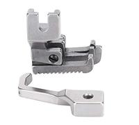 Fdit Pied Presseur, Pied Double Entraînement en Acier de Haute qualité pour Machine à Coudre, avec Lame pour Cuir et Tissus épais Enduits, Compatible avec Les Machines à Coudre