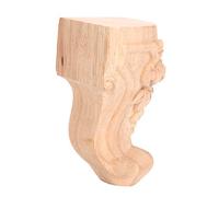 Fdit Pieds D'armoire 4 Pièces, Pieds de Meubles en Bois de Table Sculptés avec des Motifs de Sculpture Exquis pour Table de canapé et Placard (10 * 5cm)