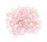Fdit Pierre Naturelle dégringolée Quartz Clair Chips de Pierre dégringolés Cristal Naturel concassé Pièces de Quartz Décoration de la Maison(Rose)