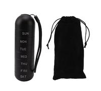 Fdit Pilulier hebdomadaire portable, grande capacité, avec 7 compartiments pour pilules, petits articles et accessoires, idéal pour les voyages ou les affaires