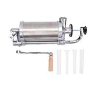 Fdit Pince de Bassin de Saucisses en Acier Inoxydable, Machine à Remplissage de Viande Maison Portable pour la Cuisine à Usage Domestique, Fabricant de Saucisses de Bureau avec 4
