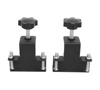 Fdit Pince de Montage D'armoire pour un Positionnement Précis dans la Menuiserie, Outil de Montage Frontal Robuste en Acier Inoxydable avec Fonction Antidérapante, Lot de 2 (BLACK)