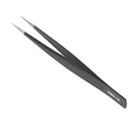 Fdit Pince en Acier Inoxydable ESD-16, Outil de Réparation Multifonctionnel pour Composants Électroniques et Bijoux, Conception Ergonomique avec Isolation Thermique