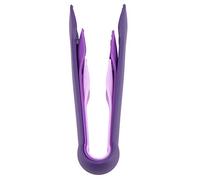 Fdit Pinces à Pain en Plastique 3 Pièces, Pinces de Cuisine Multifonctions à Pointe en Silicone avec Poignées Ergonomiques pour la Boulangerie à Domicile et le Camping (PURPLE)