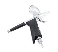 Fdit Pistolet de Pulvérisation de Peinture Aérographe à Double Action, Alimentation par gravité avec Système de sécurité de Verrouillage à Gâchette et Chargeur à Chargement Rapide, (0,5 mm)