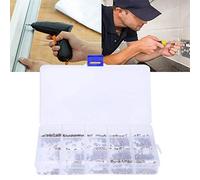 Fdit Plage de Vis de Précision de Précision 1000 Pcs M1-M1.7 Areal Inoxydable pour les Verres Réparation Round Head + Tête Enfoncée pour Faire du Bricolage