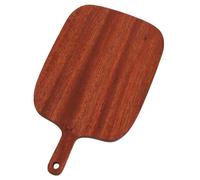 Fdit Planche à Découper en Bois D'ébène, Planche à Découper à Grains Naturels de qualité Supérieure avec Long Manche pour Fromage, Fruits, Légumes, Viande 33x19,5 Cm (33 * 19,5 * 1, cm)