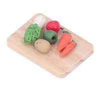 Fdit Planche à Découper Miniature pour Maison de Poupée, Chou, Carotte, Pomme de Terre, Légumes, Modèle pour Poupées à L'échelle 1:12, Simulation de Mini Légumes pour Maison de, Mini Décoration de