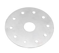 Fdit Plaque de Diffusion de Chaleur, Disque Convertisseur de Table de Cuisson à Induction en Acier Inoxydable pour une Répartition Uniforme de la Chaleur, avec (Diamètre 12.3CM)