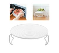 Fdit Plateau Chauffant pour -ondes, Support de Cuisson à la Vapeur, Conception Ronde en Couches avec Matériau ABS de Haute qualité pour le Stockage et L'organisation des Aliments dans