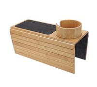 Fdit Plateau D'accoudoir de canapé avec Porte-gobelet, Table D'appoint Pliable de 16,3 X 13,2 Pouces pour Collations et Boissons, Table D'accoudoir de canapé à Antidérapante,