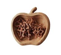 Fdit Plateau D'apéritif en Bois de Forme Unique, Assiette de Service Polyvalente pour les Fêtes de Décoration Intérieure, 1 Pièce (pomme)