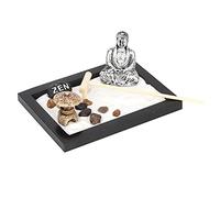 Fdit Plateau de Jardin Zen Artistique, Artisanat en Bois pour la Décoration du Bureau de Méditation, Correspondant à Un Style Unique pour Les Amis Amateurs d'art