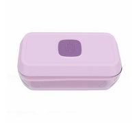 Fdit Plateau de Machine à Glaçons de Type Presse, Conteneur Peu Encombrant, Moule à Glace Empilable, Conteneur Peu Encombrant avec Cuillère pour Congélateur de Cuisine (S Violet)
