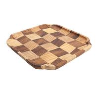 Fdit Plateau de Service en Bois, Plateau de Présentation Finition Noyer