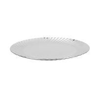 Fdit Plateau de Service Vintage en Acier Inoxydable 304, Plateau Polyvalent pour les Collations aux Noix, Apéritifs, Centre de Table de Fête, de Mariage, de Dessert, de (20cm)
