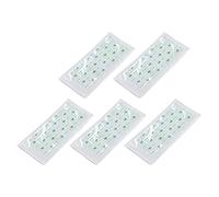 Fdit Plâtre Imperméable pour Plaies Post-partum, Plâtre de Douche Auto-adhésif en PU Souple pour Plaies Sensibles, Bleu, Paquet de 5