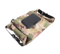 Fdit Pochette de Lingettes Humides de Camping en Toile, Organisateur Multifonctionnel de Lingettes Extractibles pour le Bureau, la Maison et la Voiture (Vert camouflage)