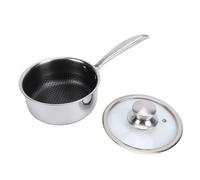 Fdit Poêle à Frire en Acier Inoxydable 316 avec Design en Nid D'abeille, Poêle Antiadhésive Double Face pour une Répartition Homogène de la Chaleur, Compatible Induction avec