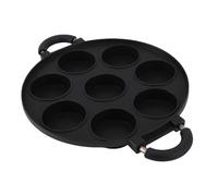 Fdit Poêle à œufs et Hamburgers 8 Trous, en Alliage D'aluminium Multifonction, Idéale pour le Petit-déjeuner, les œufs, les Hamburgers et les crêpes. Antiadhésive, Elle Est Parfaite