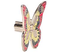 Fdit Poignée de Porte en Alliage de Zinc au Design Unique en Forme D'insecte, Bouton D'Armoire Moderne et élégant avec Vis de Montage, pour Armoire, Tiroir, Coiffeuse (3777-32 base dorée rose)