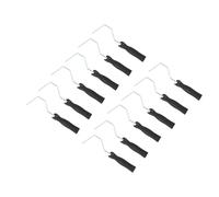 Fdit Poignée de Rouleau de Peinture en Plastique en Acier Réutilisable de 4 Pouces pour la Rénovation de la Maison de Peinture Murale, Ensemble de 12 pour les Amateurs et les Professionnels du