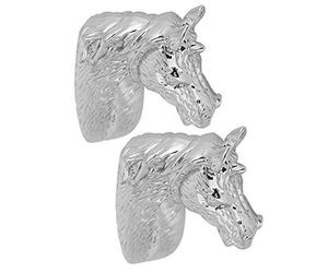 Fdit Poignée de tête de Cheval, 2 Ensembles de poignées d'armoire Modernes et élégantes, Bouton de Porte de tiroir de Cuisine, de Traction de tête de Cheval(2#)