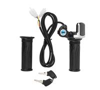 Fdit Poignées de Poignée de Papillon, Poignée de Gaz torsadé avec Indicateur de Puissance LED et Conception Antislip Ergonomique pour Scooter à Moto à Vélo électrique 48V