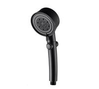 Fdit Pommeau de Douche à Main Haute Pression avec 6 Modes de Pulvérisation, Pomme de Douche à Main Détachable, turbocompressé, Arrêt D'eau à une Touche pour les Soins des Animaux de (BLACK)