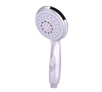 Fdit Pommeau de Douche en Plastique ABS, 5 Modes de Pulvérisation avec Interrupteur Marche/arrêt, Galvanisée Antirouille, pour Douche à Main de Salle de Bain