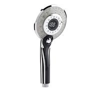 Fdit Pommeau de Douche LED, 3 Modes de Pulvérisation, Douchette à Main à Affichage Numérique, avec Lumière de Contrôle de la Température, pour économiser L'eau de la Salle de Bain