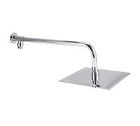 Fdit Pommeau de Douche Mural en Acier Inoxydable, Pommeau de Douche à Effet Pluie de 8 Pouces avec Filetage G1/2 Pouces pour une Expérience de Luxe dans la Salle de Bain et (Buse carrée 8