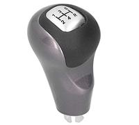 Fdit Pommeau de Levier de Vitesse, Levier de Changement de Vitesse de Transmission Manuelle à 5 Vitesses avec Poignée en Cuir Artificiel pour les Types Civics 2006 à 2011 DX EX LX (Un (argent))