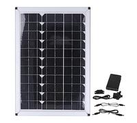 Fdit Pompe de Fontaines de Bain D'oiseau Solaire, 20W Pompe de Fontaine D'eau Flottante pour les Réservoirs de Poisson de la Piscine de la Piscine du Jardin de Bain pour Bain