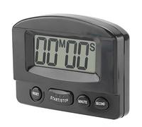 Fdit Portable Digital Minuteur de Cuisine Horloge Compte à rebours Grand écran LCD Utilisation de la Cuisine avec Support(Noir)