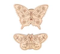 Fdit Porte-aiguille, avec 2 Aimants Puissants pour Point de Croix (Hêtre 2) | Bois de Hêtre, épaisseur 3 Mm, pour Broderie Tricot Couture