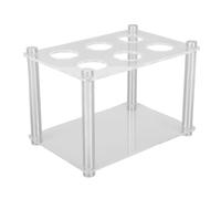 Fdit Porte-bouteille de Cartouche, Organisateur de Support de Rangement en Acrylique Transparent avec 6 Trous de Taille Précise pour les Bouteilles de Saveur de Cartouche Cirkuls