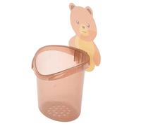 Fdit Porte-Brosse à Dents Mural pour Salle de Bain, Boîte de Rangement pour Dentifrice avec Ruban Adhésif Double Face Imperméable Super Résistant, pour Mur de Salle de Bain, sans (Café)