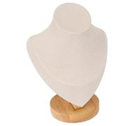 Fdit Porte-Chaîne à Demi-Chaîne La Chaîne en Cuir PU PU était destiné à des Spectacles de Trading, à Un Collier, matériau: Flanelle/Taille: 5,7 X 3,5 X 8,1 Pouces/Ensemble: 1 Porte-Collier Blanc