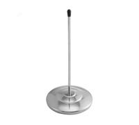 Fdit Porte-chèques, Clip Mémo en Acier Inoxydable avec Base en Spirale et Pointe en Caoutchouc