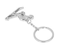 Fdit Porte-clés de Ski en Forme Mignonne, Porte-clés Accrocheur pour Cadeaux de Noël, Matériau en Alliage (X-1338 Skieur)