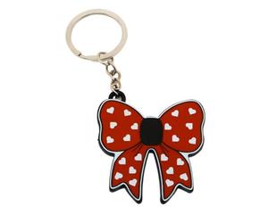 Fdit Porte Clés Ouvre Bouteille, Ouvre Canette Nœud à Pois Mignon, Portable, for Usage Quotidien (Points rouges)