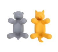 Fdit Porte-éponge D'évier de Cuisine, 2 Pièces, Support de Savon en Silicone Mignon pour Brosse à Récurer et Organisation D'éponge avec Placement Polyvalent