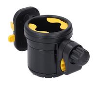 Fdit Porte-gobelet de Poussette avec Support de Téléphone, Bouteille Portable 3 en 1 Multifonctionnelle pour les Parents, matériau: ABS, Silicone (Noir jaune)